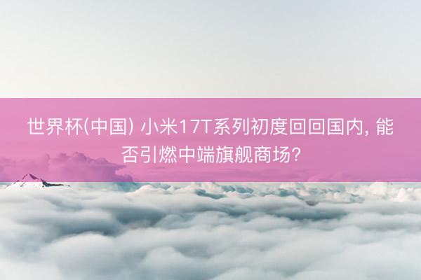 世界杯(中国) 小米17T系列初度回回国内， 能否引燃中端旗舰商场?